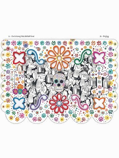 Day of the dead 'papel picado' decoration by El Gran Calavera