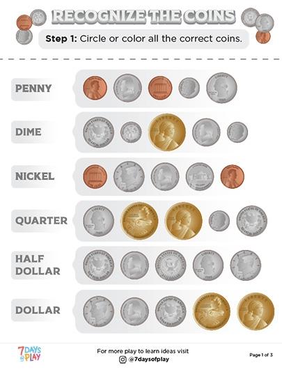 Printable Coins