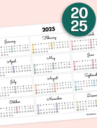 Yearly Calendar_2025_03_en_thb