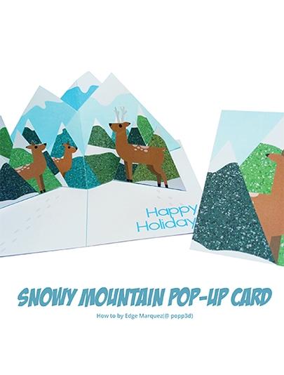 Snowy Mountain Pop-Up Card