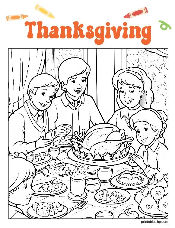 Thanksgiving Coloring 05