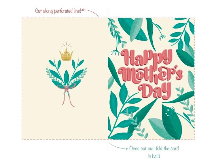 Happy Mother's Day Leaves Card