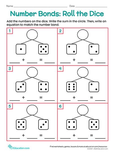 Number Bonds: Roll the Dice
