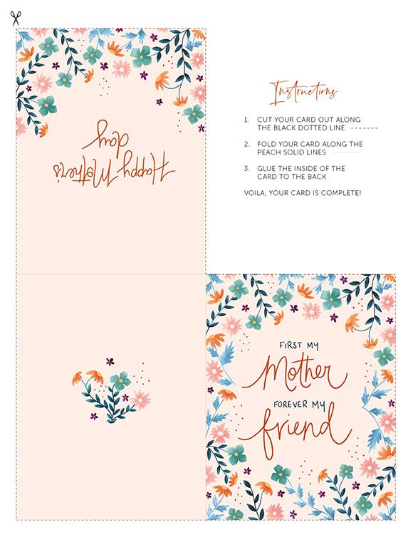 Mother and Friend Card