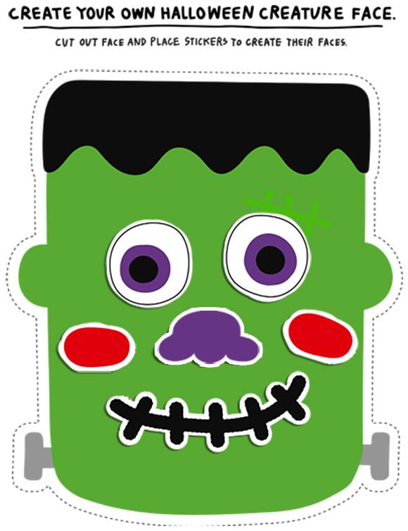 Halloween Creature Faces—Monster