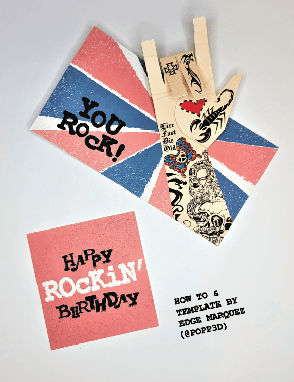 Carte d'anniversaire Rockin