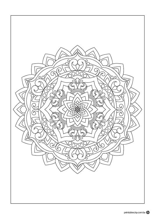 Colour the Round Rangoli