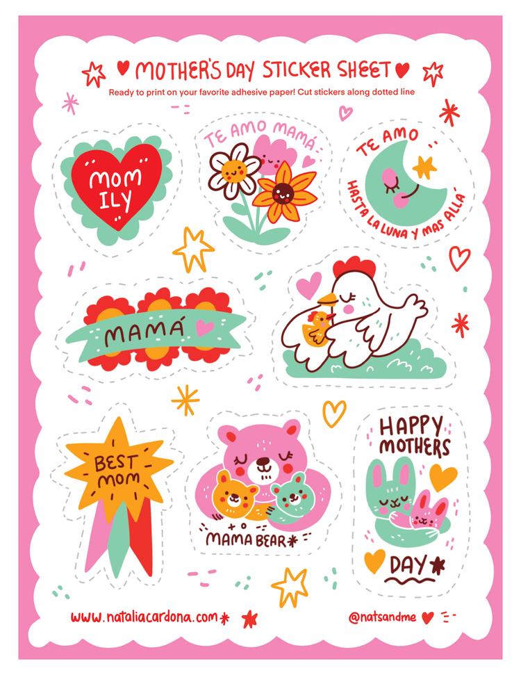 Mother’s Day Sticker Sheet 