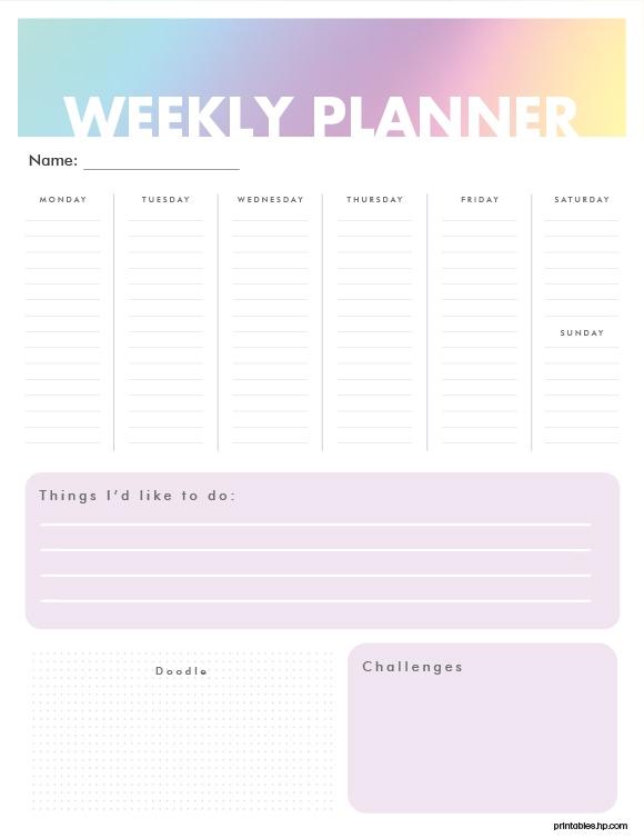 HP Weekly Planner 07