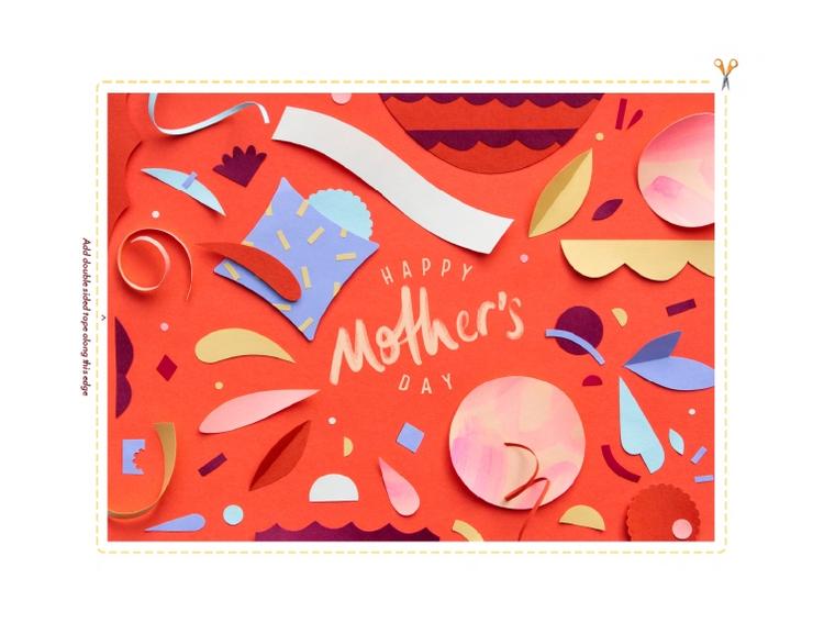 Étiquette de la barre de chocolat pour la fête des mères