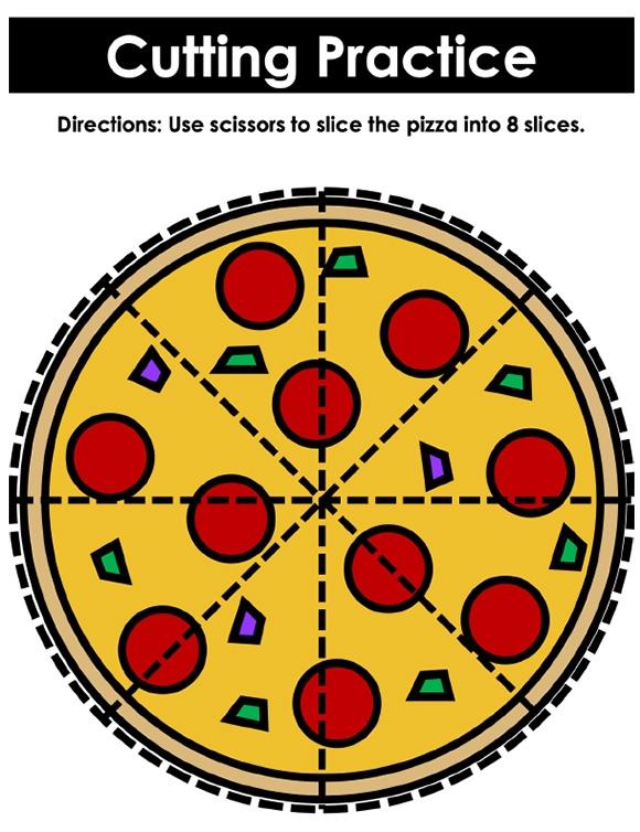 Pratique de découpe de pizzas