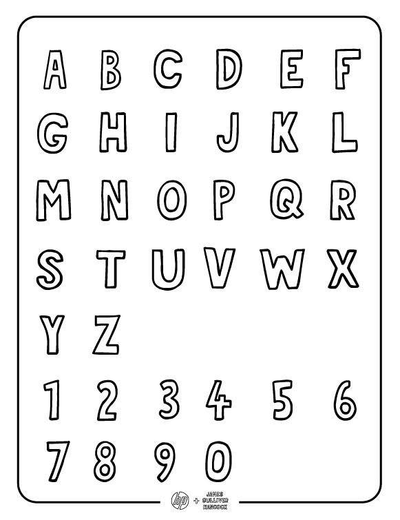 Alphabet & Numbers