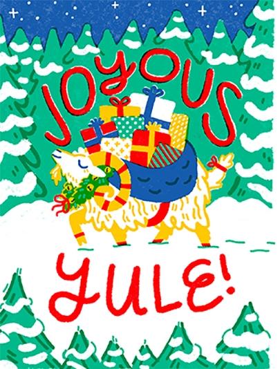 Joyous Yule Card