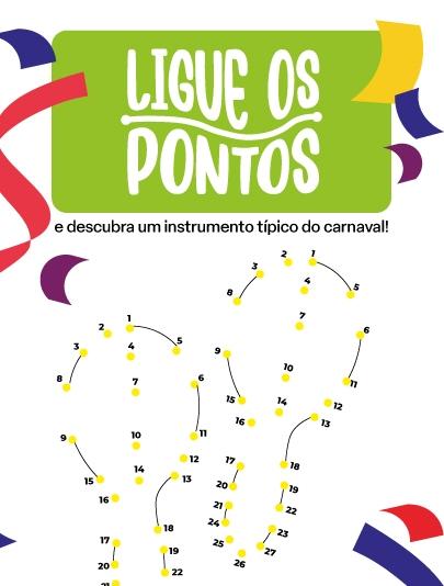 Ligue os pontos - Carnaval