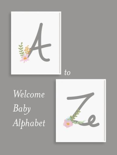 Babies - Craft Welcome Baby Alphabet Kristen Lee