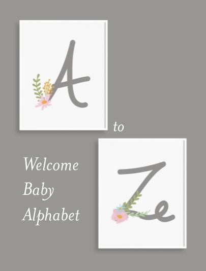 Welcome Baby Alphabet