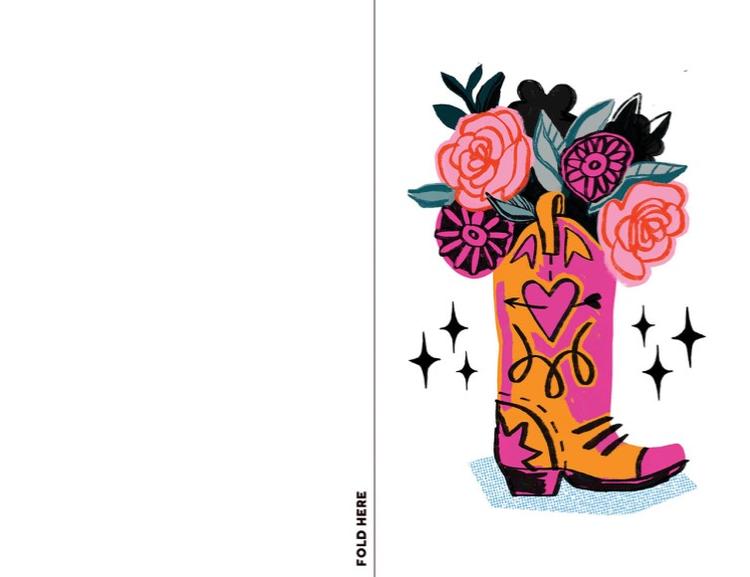 Carte Flower Boot