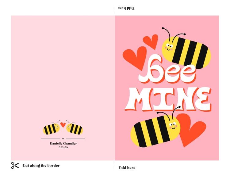 Bee Mine Card by Danielle Chandler