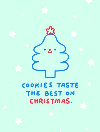 Christmas Tree Cookie Card