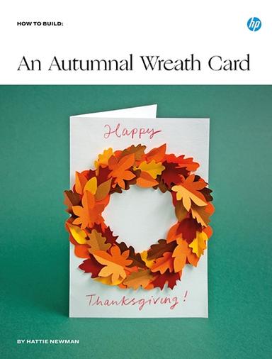 An Autumnal Wreath Cards Hattie Newman Thanksgiving Series