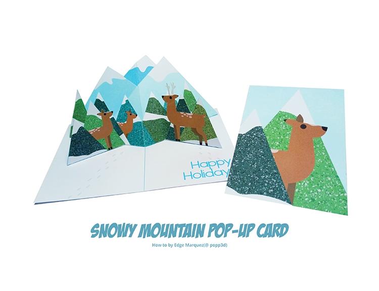 Snowy Mountain Pop-Up Card