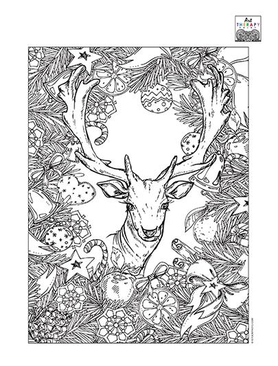 Christmas Deer Pattern