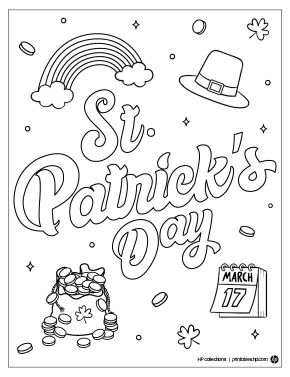 St. Patricks Day Coloring Sheet
