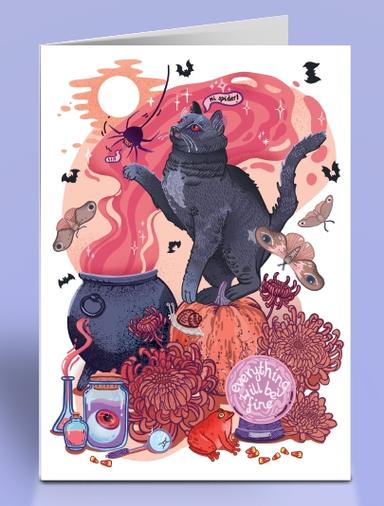 Cartes Halloween _Mystic Cat