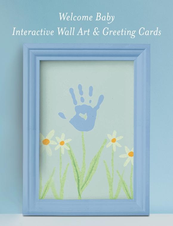 Art mural interactif et salutation de bienvenue pour bébé