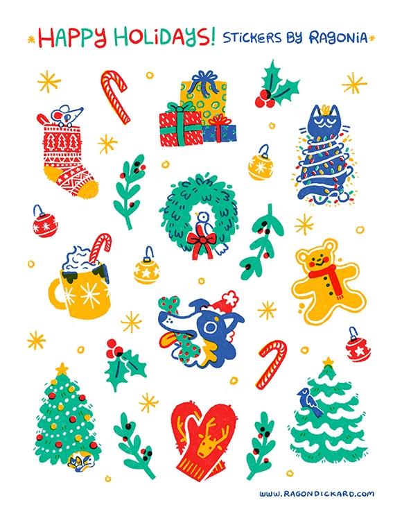 Holiday Sticker Sheet