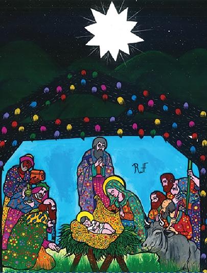 Christmas printable card by El Gran Calavera
