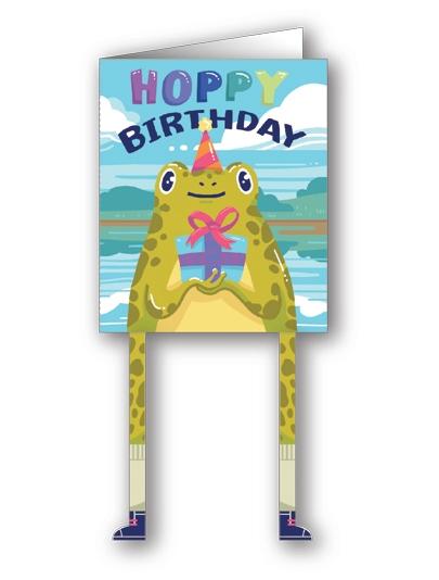Carte d'anniversaire Frog