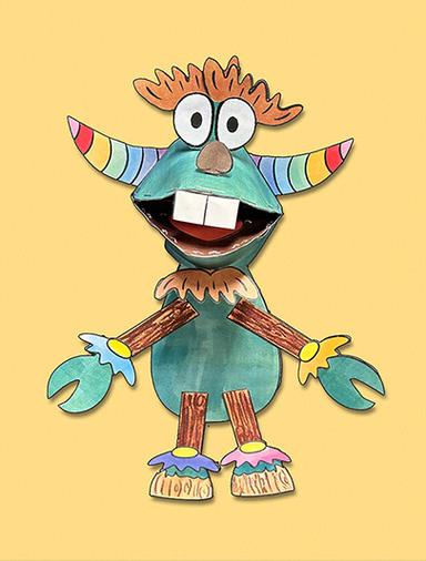 Print Pals Bucktooth Moving-Mouth Puppet