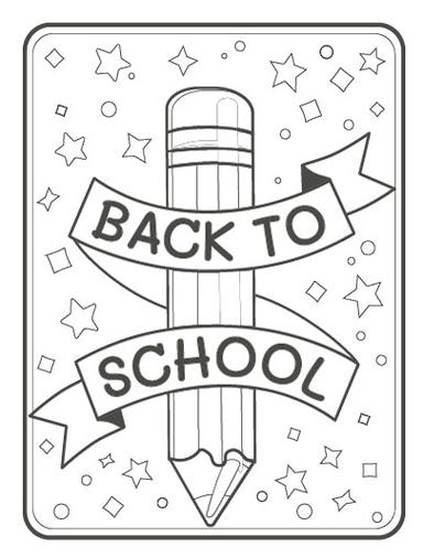 HP BTS Coloring page 1 - Back to School Pencil Poster