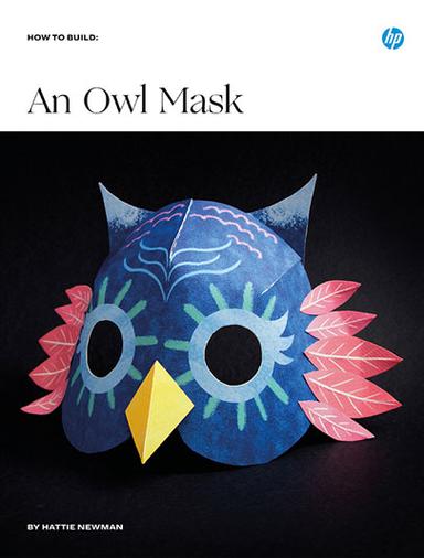 An Owl Mask Crafts Hattie Newman Halloween Series