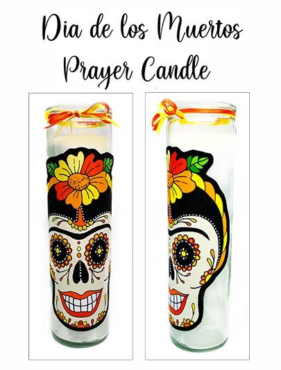 Dia de Los Muertos Prayer Candle