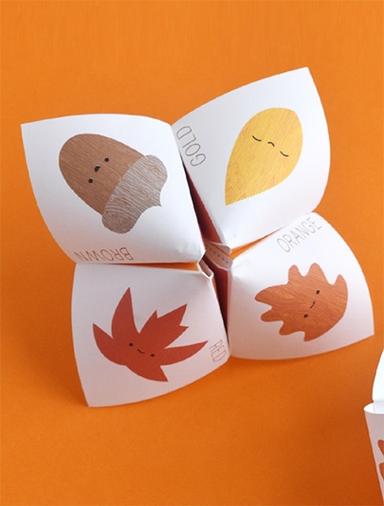 Autumn Cootie Catcher Crafts