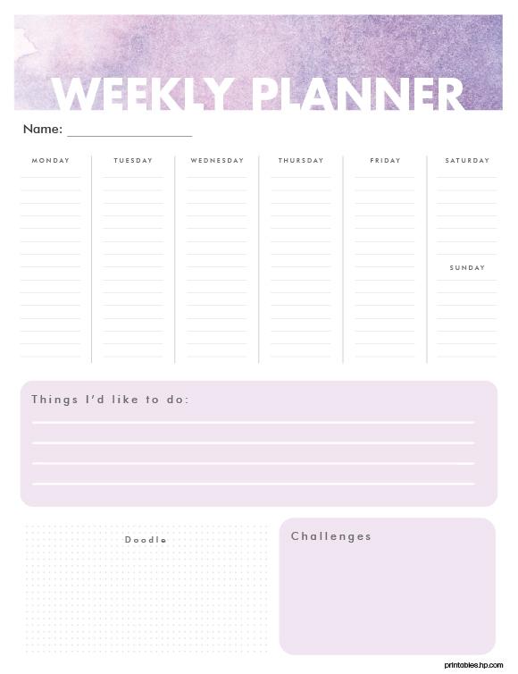 HP Weekly Planner 06