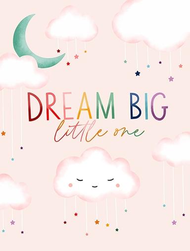 Babies - Card Dream big little one greeting Make and Tell (Stephanie)