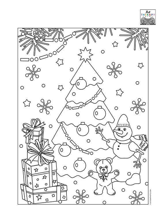 Motif bonhomme de neige pour arbre de Noël