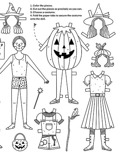 Halloween Paper Doll