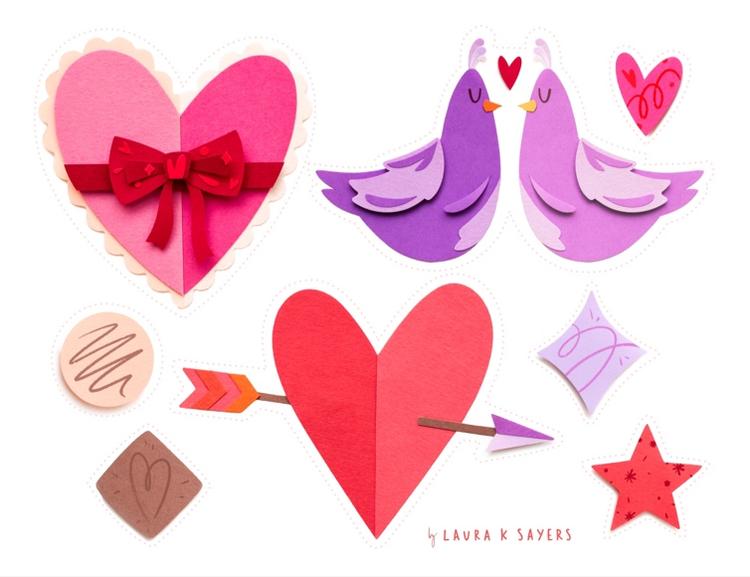 Valentine’s Day Garland Craft by Laura K. Sayers