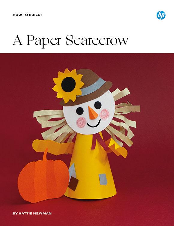 Éscarecrow en papier