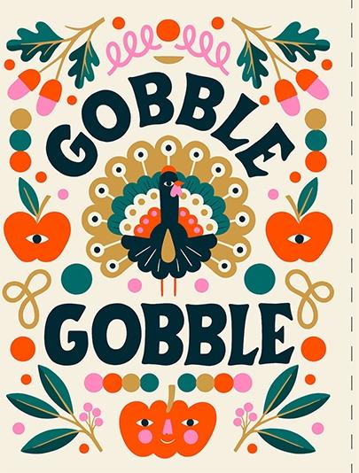 Carte Gobble Gobble Turkey