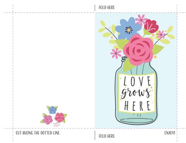 HP Mother's day card - Love grows here