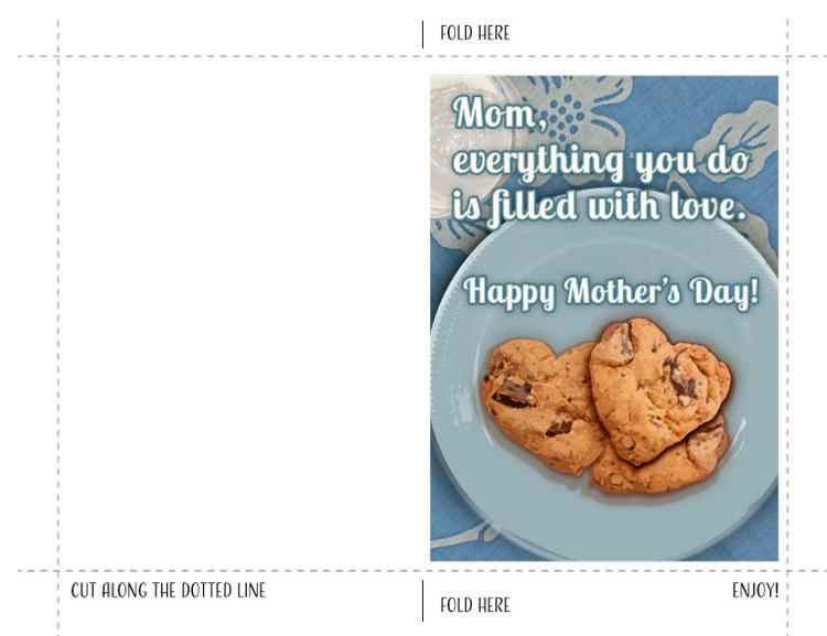 Carte HP pour la fête des mères - Heart Cookies