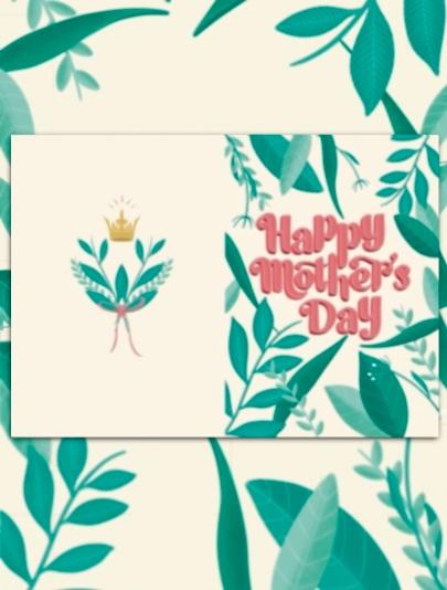 Happy Mother's Day Leaves Card