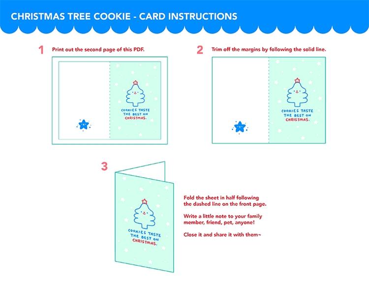 Christmas Tree Cookie Card