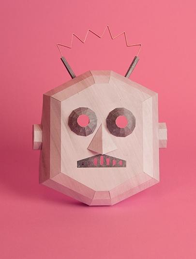 Masque robot d'Halloween