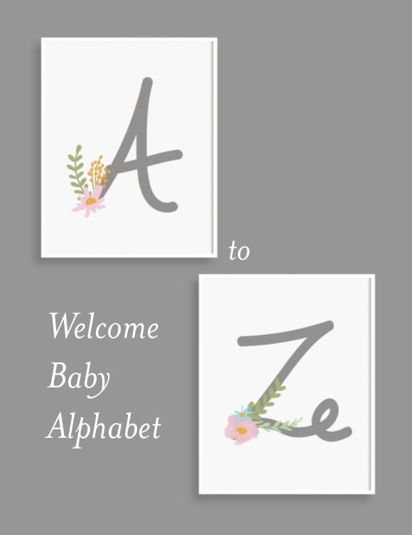 Welcome Baby Alphabet